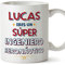 MUGFFINS Tazas Personalizadas para INGENIERO AERONÁUTICO hombre - En Español - Eres Súper - 11 oz / 330 ml - Regalo Personalizable original y divertido