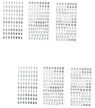 Mikikit 6stücke Teiliges Bunte Buchstabenaufkleber Selbstklebend Für Wände -planer Und Tagebücher Silber Großbuchstaben Kleinbuchstaben