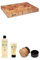 Boos Block Hackblock Set – 1 Profi Hackblock 51 x 38 x 6 cm + Schneidebrett Öl + Wachs + Applikator – Nordamerikanisches Ahorn Stirnholz - Hirnholz - Hackblock - Lebensmittelecht