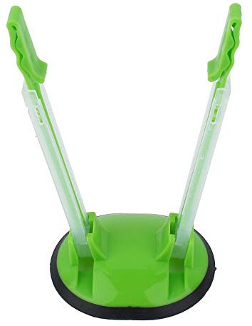Qukaim Baggy Rack Clip Adjustable Hands Free Baggy Rack Clip Kitchen Food Storage Bag Opener Holder Anti slip (Green)
