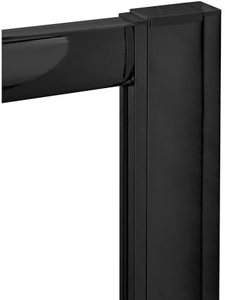 Balterley Shower Extension Profile Kit for Enclosure, Durable Aluminium Matt Black Shower Screen Extension Kit, Wall Adjustment Kit - 20 x 49 x 1850mm (Matt Black)