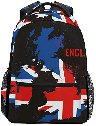 fifbird Rucksack mit Fußball-Flagge von Italien, College, Schule, Büchertasche, Reisen, Wandern, Camping, Tagesrucksack, mehrfarbig16, One size