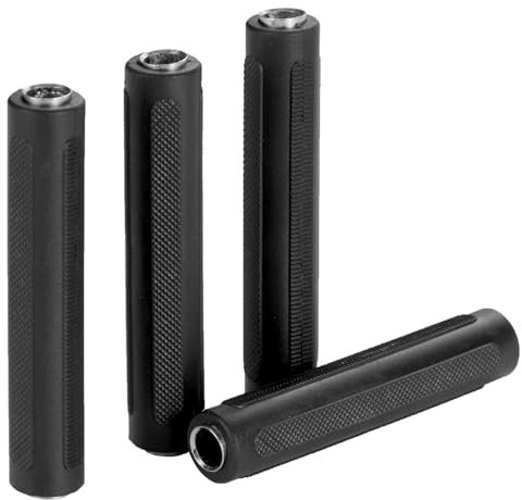 Greluma 4 pezzi Accoppiatore audio femmina-femmina TS/TRS da 6,35 mm, adattatore jack mono/stereo da 1/4, prolunga da 6,35 mm per cambiare genere per amplificatore altoparlante, suono chitarra
