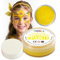 Festicy Profi Theaterschminke Gelb, 20g inkl. Schwamm I Schminke Karneval 2025, Schminke Biene, Faschingsschminke Erwachsene, Schmetterling Schminke, Kinder Schminke Fasching, EN 71-3 Zertifiziert