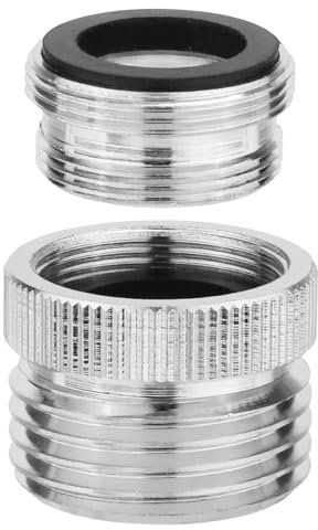 POFET Faucet Adapter, with Aerator 3/4 Garden Hose to 1/2 Sink Faucet Adapter, Sink Hose Adapter, for Indoor and Outdoor Use