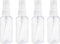 ZOULIN-STAR 4 Pcs Small Spray Bottles, 25 ML Spray Bottles Transparent Refillable Containers Plastic Mini Travel Bottle for Travel Perfume Cosmetic Make-up Hair Spray and other Liquids