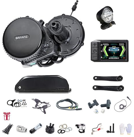 BAFANG Mid Drive Kit 750W 1000W BBS01B BBS02B BBS-HD Electric Bike Conversion Kit 48V 52V Ebike Conversion Kit for Mountain Bike Road Bike With Optional Battery