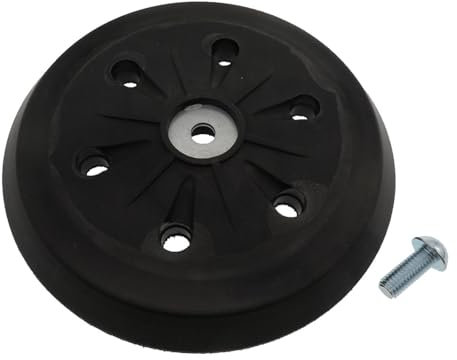 IUSOT 1 coussinet de support de 150 mm, crochet et boucle avec 6 trous d'extraction de poussière, compatible avec ponceuse orbitale Metabo SXE 450 Bosch 27627
