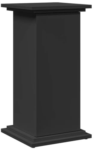 vidaXL Supporto Espositivo Portaoggetti Nero 31x30x60 cm Truciolato, espositore a Colonna, vetrina, Mobile espositivo, piedistallo espositivo