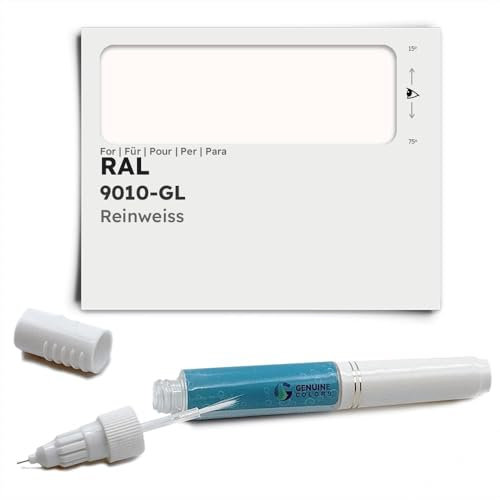 Genuine Colors Lackstift REINWEISS 9010-GL für RAL Weiß