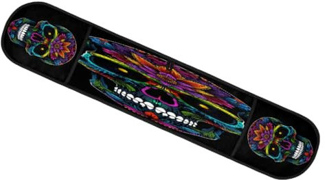 Tattoo Skull Double Oven Gloves Skeleton Bone Skull Heat Resistant Oven Mitts Quilted Cotton Cooking Mitt for Kitchen Baking Grilling BBQ Microwave Handling Hot Pots and Pans