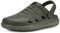 Zuecos Unisex Hombres Mujeres Zapatillas de Playa Sandalias Piscina Vernano Respirable Malla Antideslizante Ligero Casual Pantuflas,Verde,42 EU