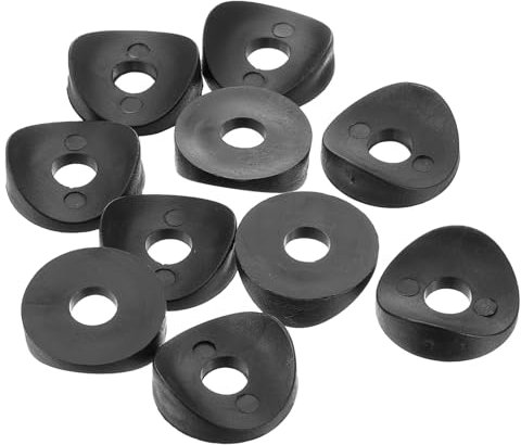 QUARKZMAN 16Pz 8 x 25 x 3mm Rondelle rotondo in Plastica, Rondelle a Molla per Ponte, Rondella Concava Distanziatore Hardware Macchina Fissaggio per Montaggio Sicuro, Nero