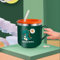 VRTYVEYBB Vaso de acero inoxidable para niños de 250 ml con diseño a prueba de fugas y escala de medición (verde)