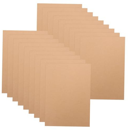 OSALADI 100blätter Braunes Bastelpapier Blanko-karteikarten Kraftpapier M² Dickes Braunes Papier für Einladungen Menüs Bastelarbeiten Diy-karten Anhänger Blankokarten Notizpapier