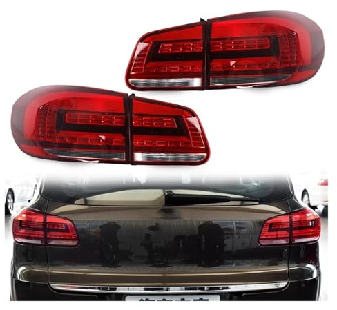 YSASFZX Auto Rücklichter LED-Rücklicht für VW für Tiguan 2013 2014 2015 2016 Heckstoßstange Bremswarnleuchte Rücklicht Montage Autoteile