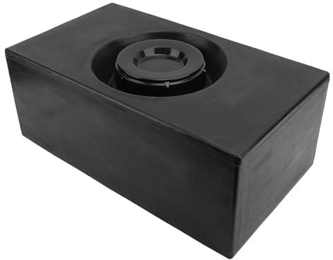 8 Gallone Black RV Wasserspeichertank, Lecksicherung, Bruchscheibe für Anhängerboot Yacht, LLDPE -Material, 530x300x210mm