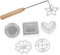 TOPPERFUN 1 ensemble Moule à Timbale Aluminium Antiadhésif pour Friture Set pour Snacks Maison Pratique et pour Hôtels et Restaurants