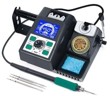 Welding Station, 982 Repaid Heating C245 Soldering Iron Staion Welding Rework Station Born for Precision Soldering, Soldering Iron Staion(Nero)