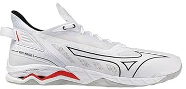 Mizuno Wave Mirage 5 Sneaker, Weiß/Schwarz 2026
