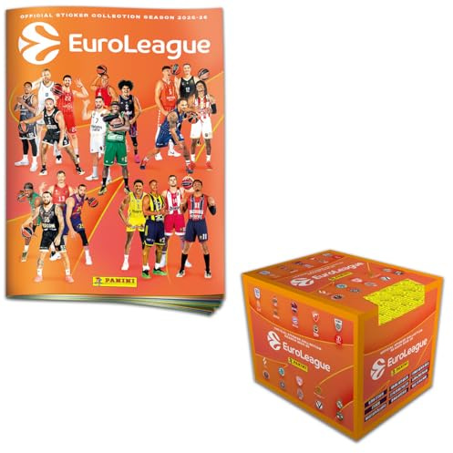 Panini 2025-26 EuroLeague Official Sticker Collection (Box-Bundle)