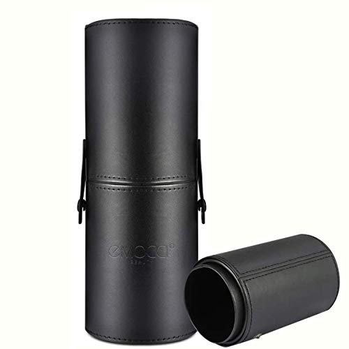 Make Up Pinsel Halter PU Leder Kosmetik Organizer Travel Make-up Cup Tasche Schwarz