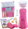 Kids Cooking and Baking Chef Set for Little Girls, Complete Cooking Sets, Toddler Dress Up & Pretend Play Costume Clothes, Kit w/ Pink Kid Chef Apron & Accessories, Kids Kitchen Toys 3-5 Years Old