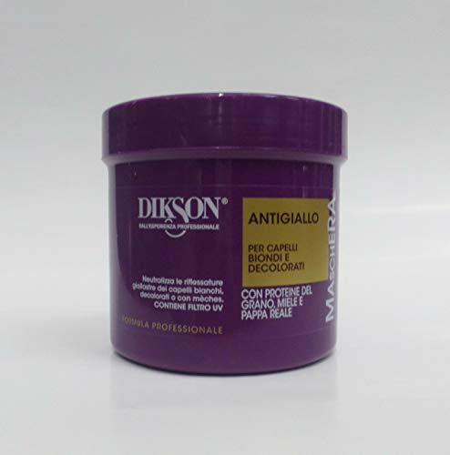 Dikson-Maschera Antigiallo per capelli biondi e decolorati 500 ml