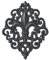 Lulu Decor, Gusseisen, 35,6 cm, Fleur de Lis, Dekoration, Antik-Schwarz