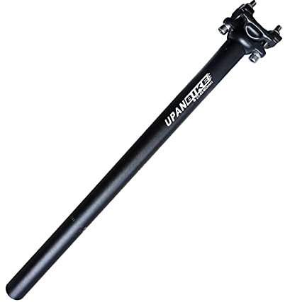 UPANBIKE Fahrradsattelstütze Aluminiumlegierung φ27,2 30,9 31,6 mm * 400 mm Sattelstütze mit Verlängerungslänge für Mountainbikes (schwarz φ25,4 mm)