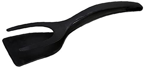 TOSSPER 2 in 1 Silicone Spatula Shovel Pliers Non-stick for Pancake Eggs Omelet Flip Spatula Bread Tongs Cooking Tool Kitchen Utensils