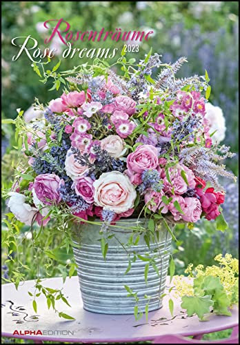 Rosenträume 2023 - Bildkalender 23,7x34 cm - Kalender mit Platz für Notizen - mit vielen Zusatzinformationen - Rose Dreams - Wandkalender - Alpha Edition