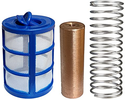 SUNTOUCH TREASURES - Ersatz-Kupferanode, Korb, Rändelschraube und Feder-Set für Solar-Pool-Mineralsystem (Standardkapazität)