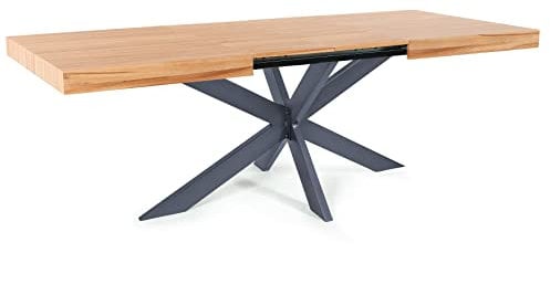 Magnetic Mobel Ausziehbar Esstisch Avia Esszimmertisch Wohnzimmertisch Küchentisch mit Tischgestell Spider (Tischgestell: Anthrazit, Dunkle Buche)