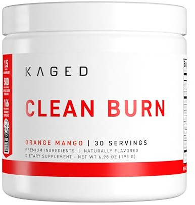 Kaged Clean Burn Powder | Orange Mango | 30 Servings