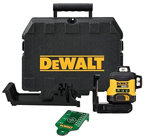 DEWALT 20V MAX Laser Level, Cross Line Laser, 3X360, Green, Bare Tool Only (DCLE34031B)
