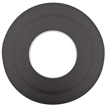 TYGERIX Rosace Coprimuro Noir en Acier pour Tubes de 80 mm | Rosace Couvercle de trou mural pour poêles à bois ou granulés et chaudières | Haute résistance à la chaleur | Plus épais | Le Top