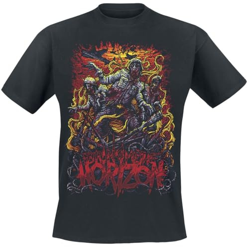 Bring Me The Horizon T Shirt Zombie Army Band Logo Official Mens Black