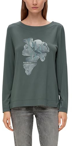 s.Oliver Damen T-Shirt Langarm Green 40