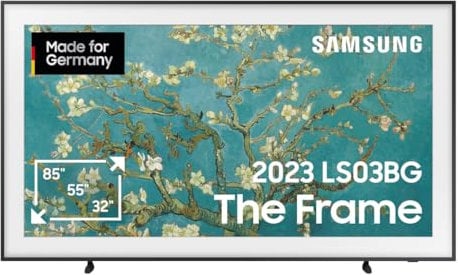 Samsung QLED 4K The Frame 75 Zoll Fernseher (GQ75LS03BGUXZG, Deutsches Modell), mattes Display, austauschbare Rahmen, Art Mode, Smart TV [2023]