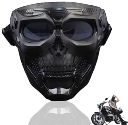 Niiyen Crâne Moto équitation Lunettes Casque Masque Facial Cool Masque Masque Pour Cyclisme équitation Moto