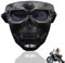 Motorradbrille, Taktische Maske, Militär Schutzmaske,Totenkopf-Motorrad-Reitbrille, Herren Gesichtsmaske, Coole Brillenmaske Zum Radfahren, Motorcycle Maskefür Outdoor Cosplay Halloween