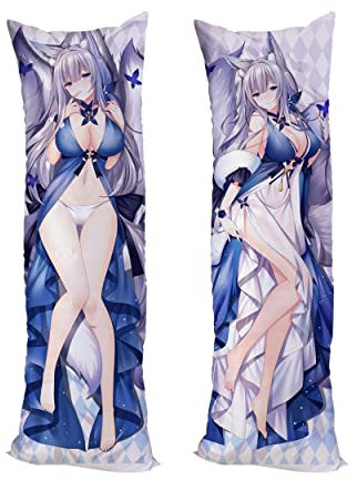 Game Azur Lane Shinano Cushion Cover Pillow Case Peach Skin 150x50cm (59in x 19.6in) IJN Yamashiro Shirayuki Anime Pillowcase