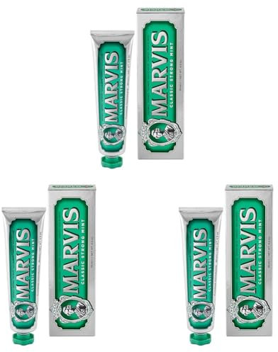 Marvis Dentifricio Strong Mint, 85ml (Confezione da 3)