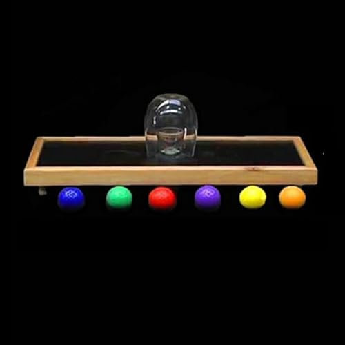 Rebetomo New Hole In One (Holz) Zaubertricks Ausgewählte Kugel Erscheint Im Glas Magier Bühne Party Illusionen Gimmicks Mentalismus Requisiten Lustiger Trick