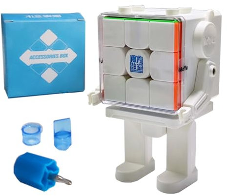 Oostifun MoYu Cubing Classroom MFJS RS3M V5 MagLev 3x3x3 Würfel Roboter 2023 Neueste Würfel Twist Puzzle Würfel Spielzeug Aufkleber Less MagLev Version Würfel Roboter, U6G2465a