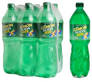 Lemonsoda | Twist Lime, Bevanda Gassata al Gusto Gazzosa, 6 Bottiglie da 125 cl PET, Senza Zuccheri, Rinfrescante, Senza coloranti e Conservanti