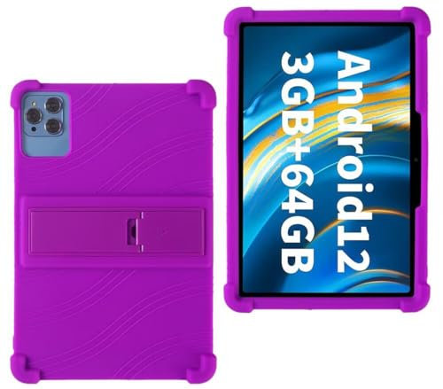 AKNICI Silicona Funda para OSCAL Pad 16,Aigopad K10/K12,DOOGEE T10 Plus/U9/U10/U10 Pro,JUSYEA J10,HotLight 10,JIKOCXN K10,Moderness MB1001,OUZRS Tab-M1,Wqplo WPL1001,Freeski MB1001, Morado