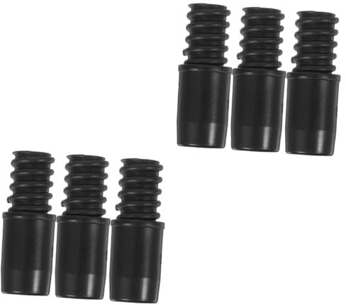 ABOOFAN 2sets Pole Adapter for Broom Threaded Tip Replacement for Broom Handle 3pcs*2