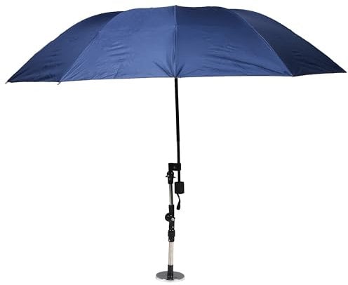 CHOOSEU Parapluie CVC avec base magnétique, parapluie réglable avec pince universelle, parapluie pliable, portable et pratique, reste frais et sec pour les travaux de réparation en extérieur (132,1 cm